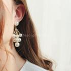 Faux-pearl Dangle Earring