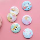 Cartoon Print Metal Brooch