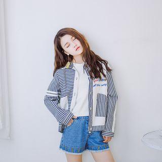 Striped Long-sleeve Jacket