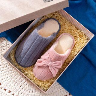 Couple Matching Fleece Slippers / Set