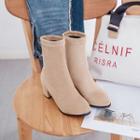 Block Heel Short Botos