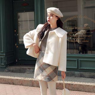 Set: Single-breasted Jacket + Crossbody Bag