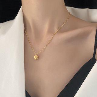 925 Sterling Silver Necklace Xl0460 - Gold - One Size