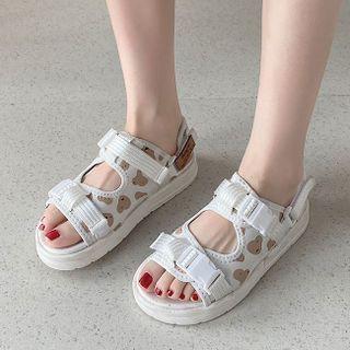 Buckled Cartoon Print Sandals