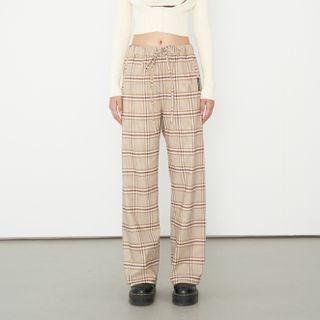 Plaid Shift Dress Pants