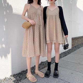 Heart Patterned Camisole Top / Midi Dress / Mini Dress / Plain Cardigan / Plain Cropped Pants