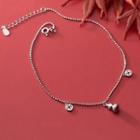 925 Sterling Silver Gourd Anklet Silver - One Size