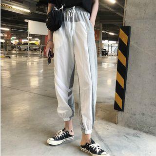 Color Block Sweatpants As Shown In Figure - One Size
