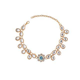 Rhinestone Anklet H0342 - Gold - One Size