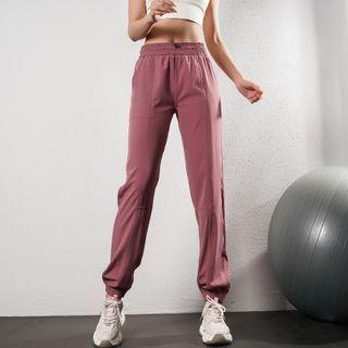 High-waist Quick Dry Plain Pants