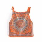 Paisley Print Camisole Top Blue Paisley Print - Orange - One Size