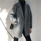 Double-breasted Blazer Gray - One Size