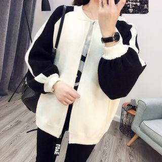 Panel Zip Cardigan