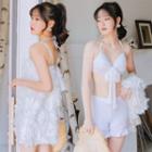 Set: Plain Swim Top + Bottom + Dress