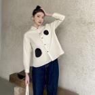 Dotted Shirt Cream Yellow - One Size