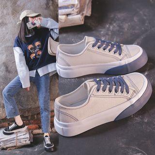 Contrast Stitched Sneakers