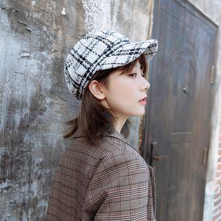 Tweed Beret Cap
