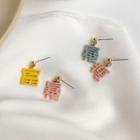 Chinese Character Non-matching Dangle Earring