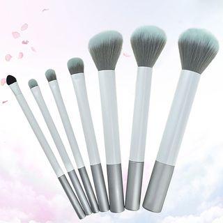 Set Of 7: Makeup Brush White - One Size