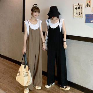 Set: Tank Top + Wide Leg Jumpsuit