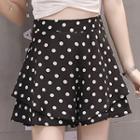Wide Leg Dotted Shorts