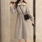 Tweed Midi A-line Dress