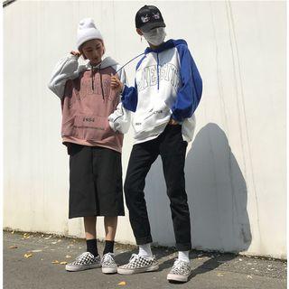 Lettering Raglan Hoodie