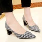 Houndstooth Pumps