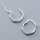925 Sterling Silver Twisted Hoop Earring 1 Pair - S925 Silver - Earring - One Size