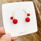 Bead Alloy Cross Earring 1 Pair - As Shown In Figure - One Size