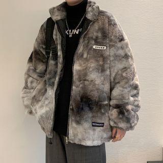 Tie-dye Zip-up Fleece Jacket