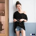 Asymmetrical Short Sleeve T-shirt