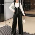 Long-sleeve Top / Wide-leg Jumper Pants / Set