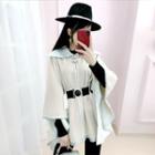 Set: Buttoned Cape + Belt