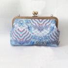 Patterned Clipframe Clutch