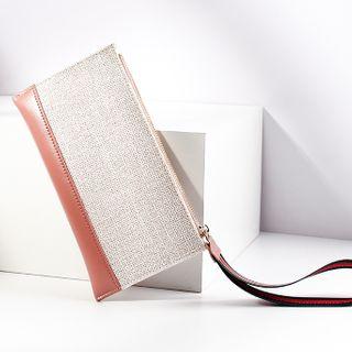 Two-tone Paneled Pouch