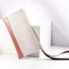 Two-tone Paneled Pouch