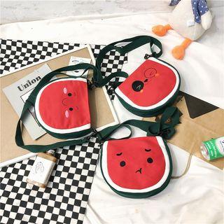 Canvas Watermelon Crossbody Bag