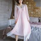 Set: Strappy Sleep Dress + Light Jacket