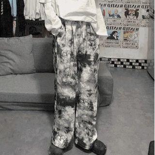 Tie-dye Wide-leg Jeans