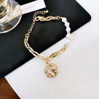Charm Faux Pearl Bracelet