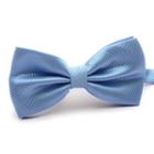 Check Bow Tie Light Blue - One Size