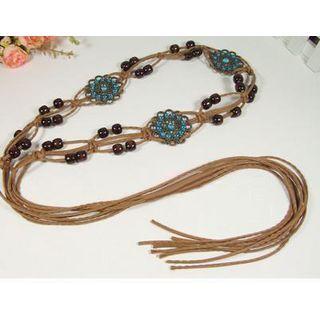 Beaded Fringed Belt