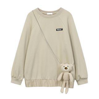 Set: Embroidered Sweatshirt + Crossbody Bag