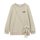 Set: Embroidered Sweatshirt + Crossbody Bag