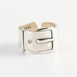 925 Sterling Silver Buckle Open Ring