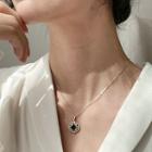 Gemstone Pendent Necklace Green Gemstone Necklace - One Size