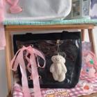 Bow Pvc Panel Tote Bag