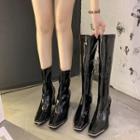 Chunky-heel Short Boots / Tall Boots