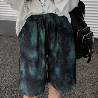 Tie-dyed Straight Leg Shorts